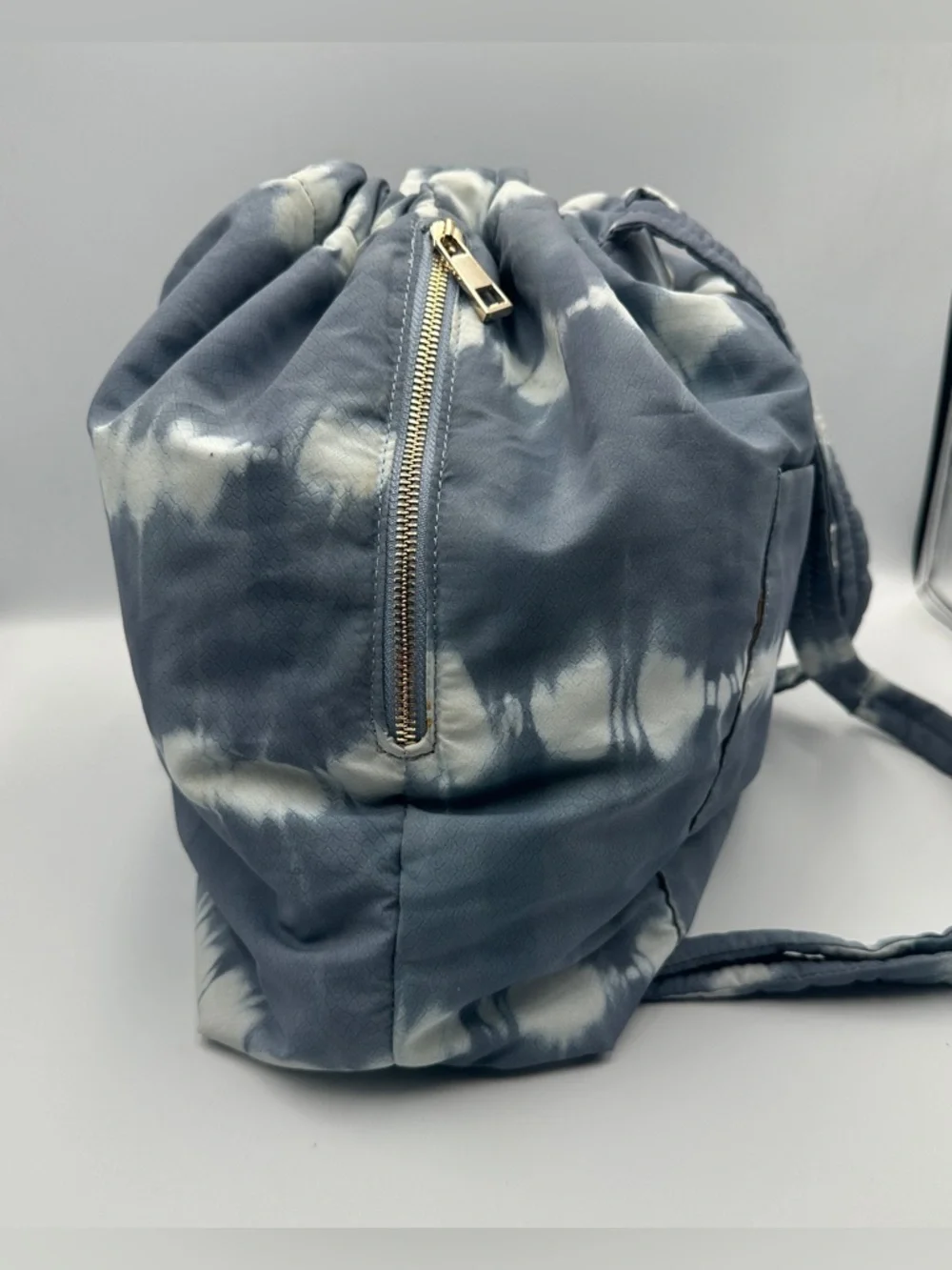 Vince Camuto Harlo Nylon Backpack Good Grey Gray & White Tie Dye
